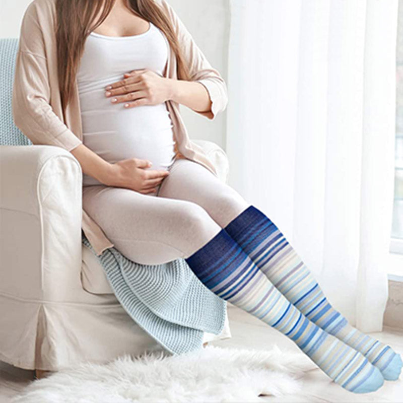 Plus Size Fashion Design Compression Socks(3 Pairs) - image 7