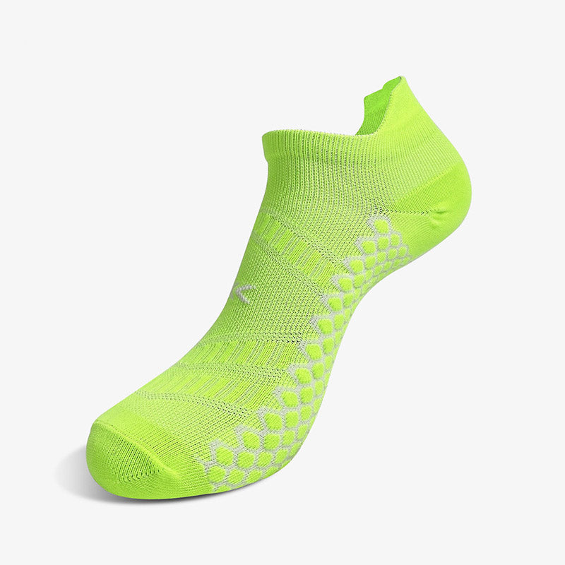 Marathon Ankle Compression Socks(7 Pairs) - Fluorescent Green - EU36-38(US3-5) - image 1