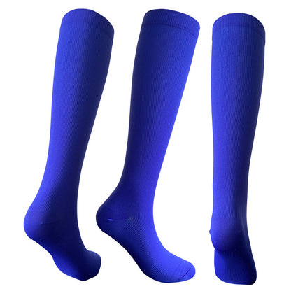 Solid Color Sport Compression Socks(3 Pairs)