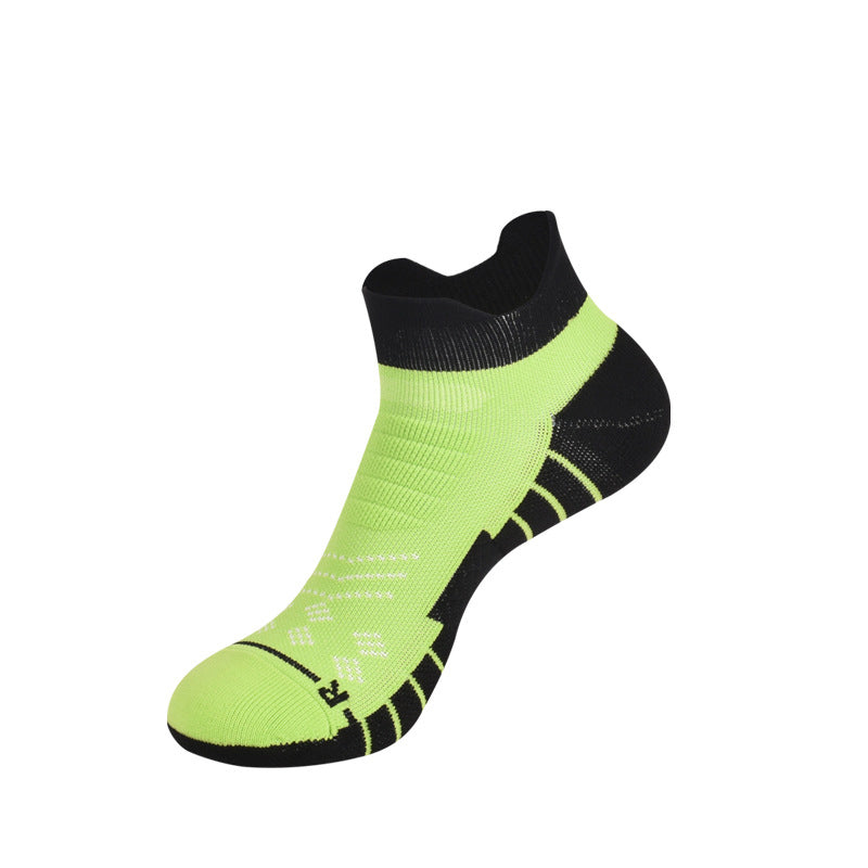 Mixed Color Ankle Socks(3 Pairs) - Fluorescent Green - S - image 4