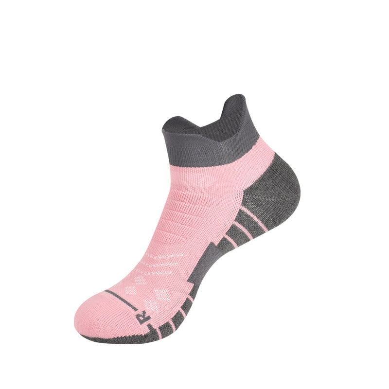 Mixed Color Ankle Socks(3 Pairs) - Pink - S - image 8