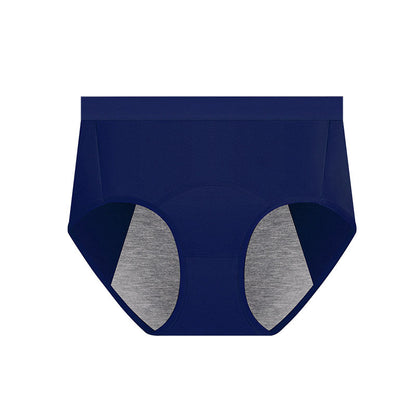 Solid Color Breathable Panty(5 Packs) - Navy Blue - 3XL - image 10