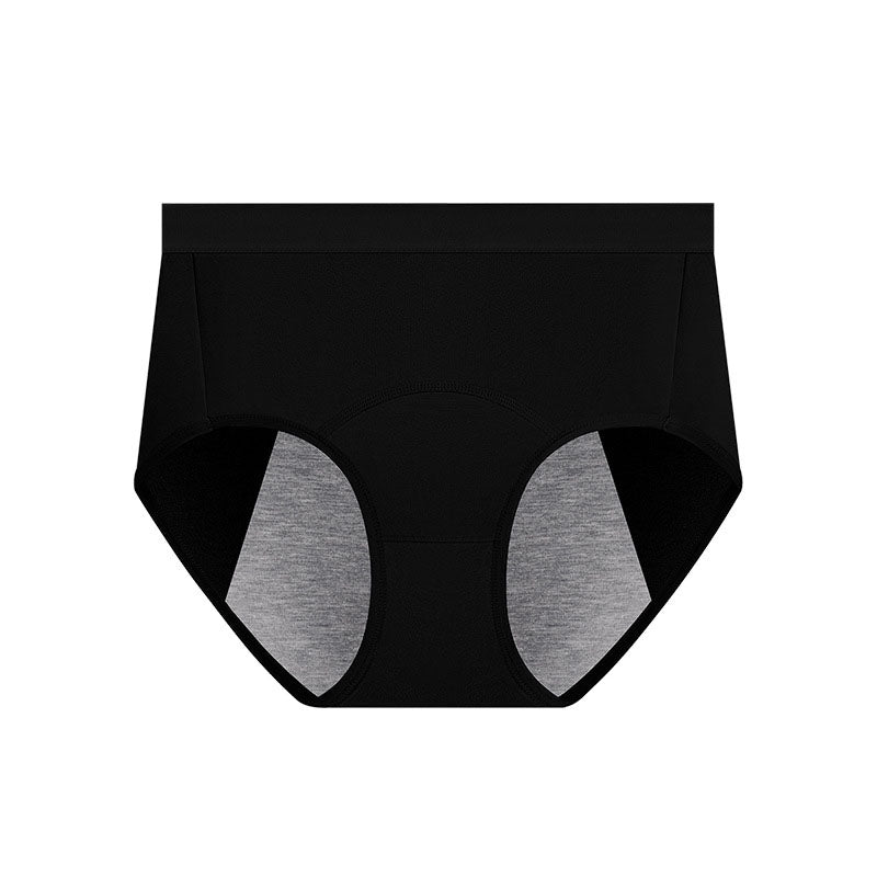 Solid Color Breathable Panty(5 Packs) - Black - 3XL - image 6