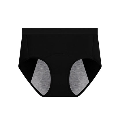 Solid Color Breathable Panty(5 Packs) - Black - 3XL - image 6