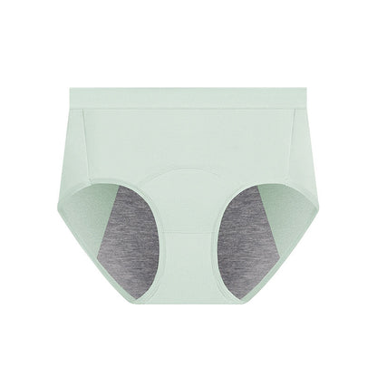 Solid Color Breathable Panty(5 Packs) - Light Green - 3XL - image 13