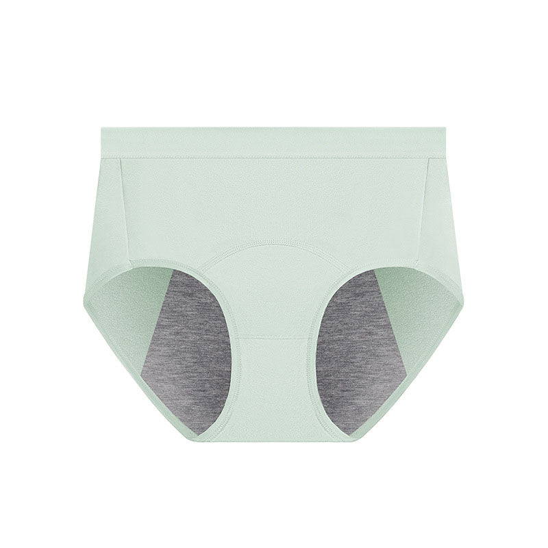 Solid Color Breathable Panty(5 Packs) - Light Green - 3XL - image 10