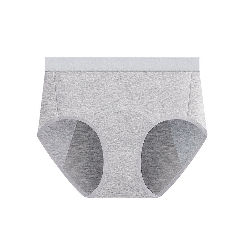 Solid Color Breathable Panty(5 Packs) - Grey - 3XL - image 14