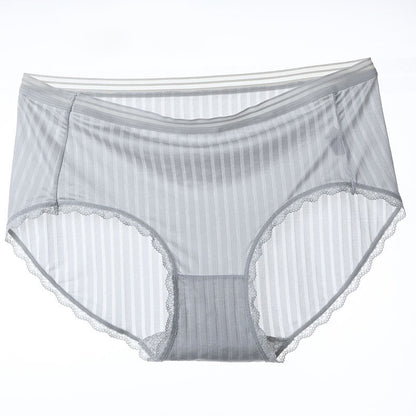 Ice Silk Breathable Panty(5 Packs) - Light Gray - 4XL - image 5