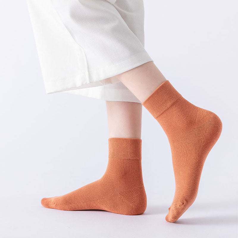 Solid Color Skin Friendly Quarter Socks(10 Pairs) - image 6