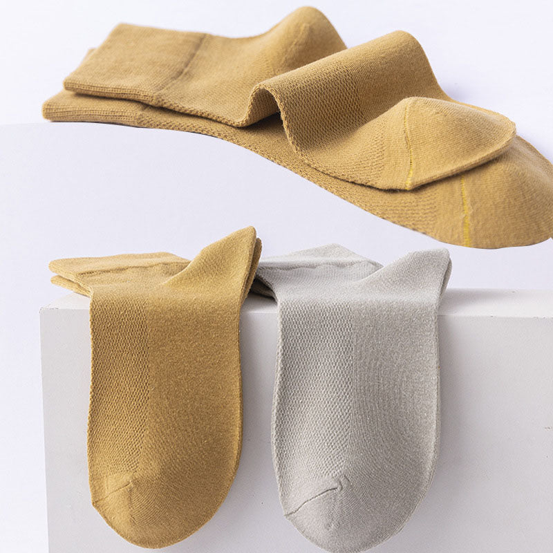 Solid Color Skin Friendly Quarter Socks(10 Pairs) - image 11