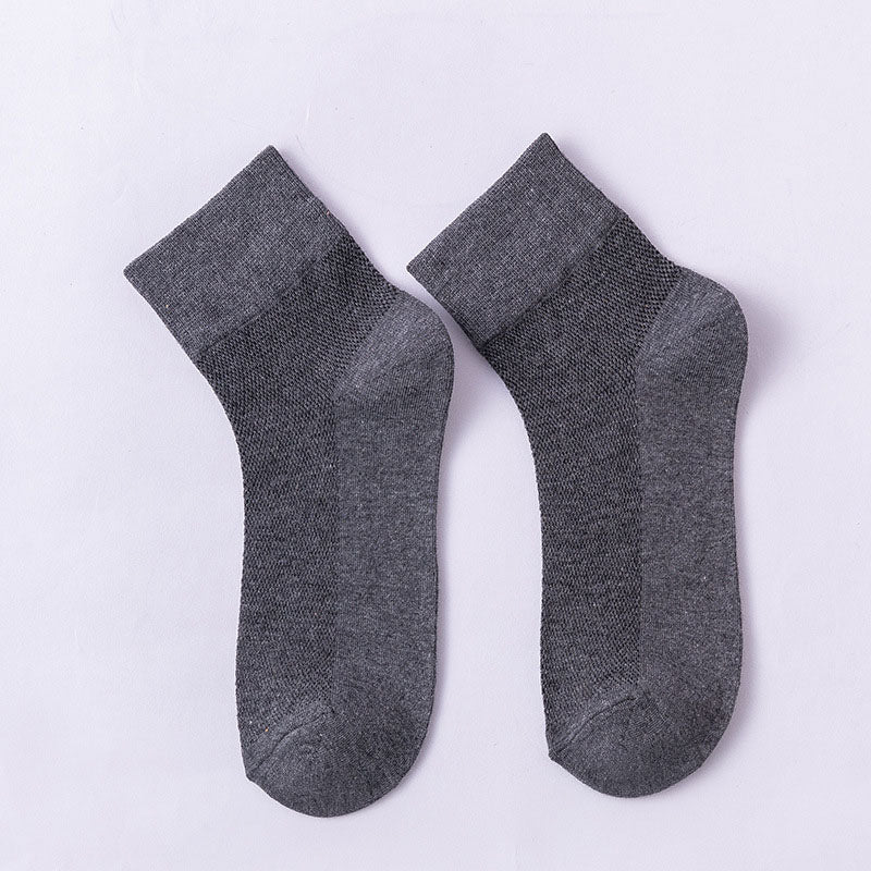 Solid Color Skin Friendly Quarter Socks(10 Pairs) - Dark Grey - EU36-38(US3-5) - image 18