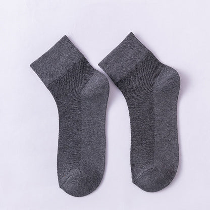 Solid Color Skin Friendly Quarter Socks(10 Pairs) - Dark Grey - EU36-38(US3-5) - image 18