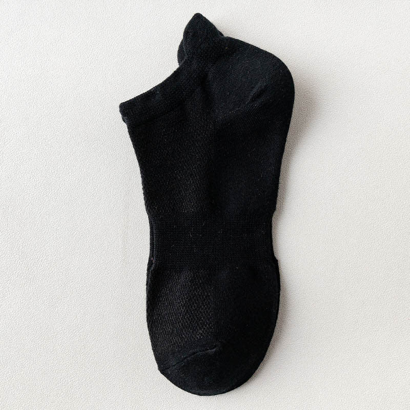 Mesh Four Seasons Ankle Socks(10 Pairs) - Black - EU36-38(US3-5) - image 9