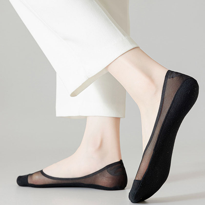 Ice Silk Mesh No Show Socks(4 Pairs) - image 2