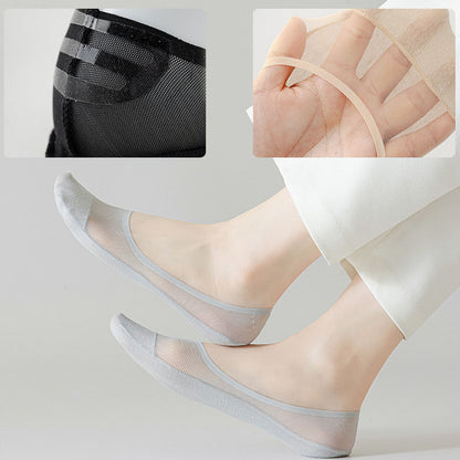 Ice Silk Mesh No Show Socks(4 Pairs) - image 6