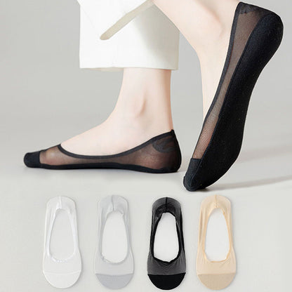Ice Silk Mesh No Show Socks(4 Pairs) - image 0