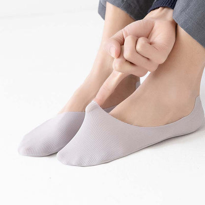 Ice Silk Striped No Show Socks(6 Pairs) - image 8