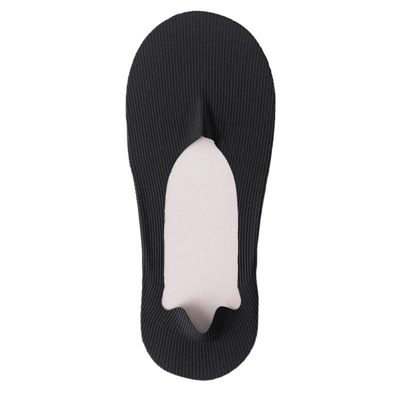 Ice Silk Striped No Show Socks(6 Pairs) - Black - EU39-46(US6-12) - image 15