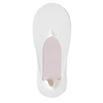 Ice Silk Striped No Show Socks(6 Pairs) - White - EU39-46(US6-12) - image 14