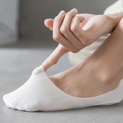 Ice Silk Striped No Show Socks(6 Pairs) - image 12