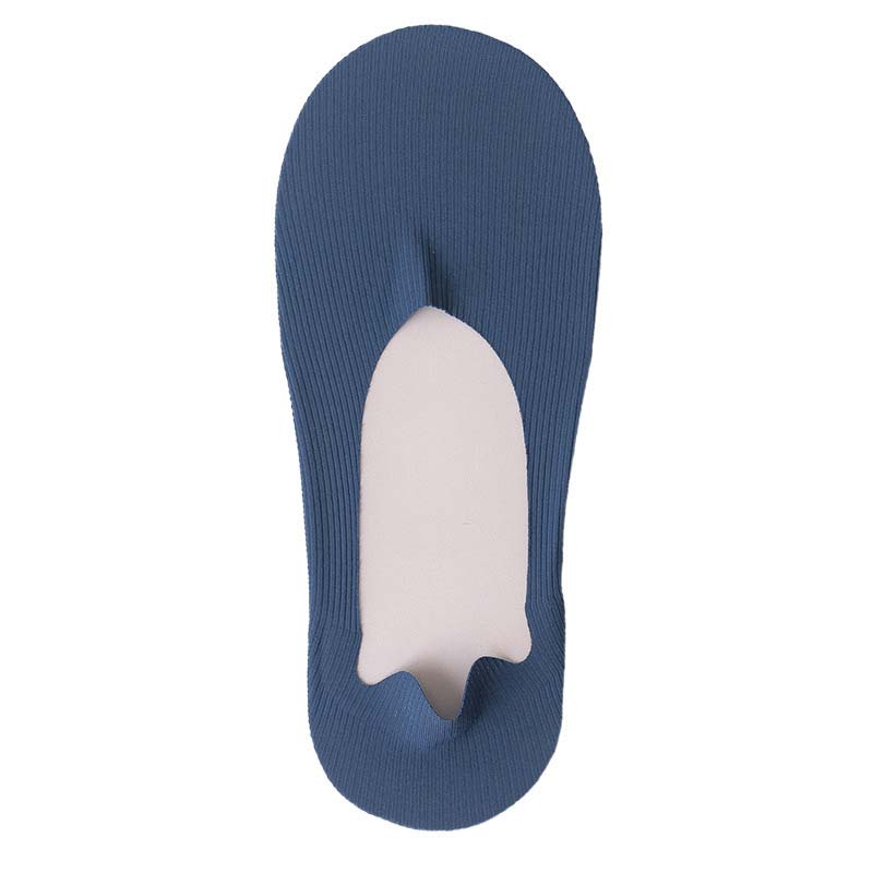 Ice Silk Striped No Show Socks(6 Pairs) - Blue - EU39-46(US6-12) - image 17