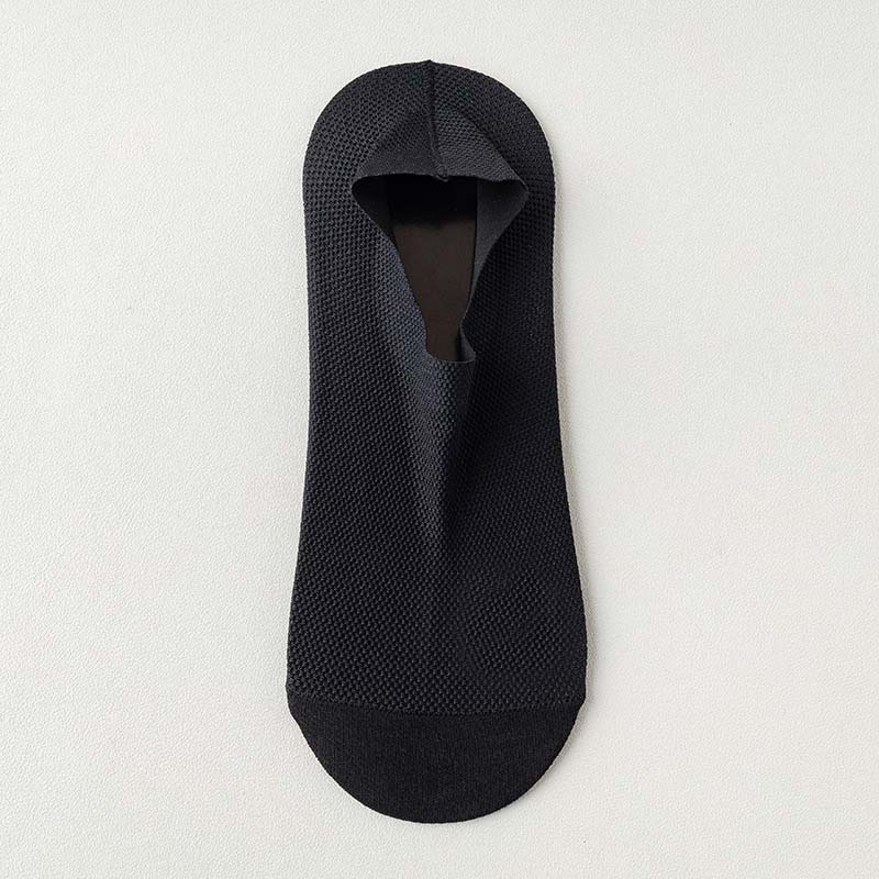 Ice Silk Breathable Ankle Socks(3 Pairs) - Black - EU39-46(US6-12) - image 16