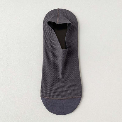 Ice Silk Breathable Ankle Socks(3 Pairs) - Dark Grey - EU39-46(US6-12) - image 20