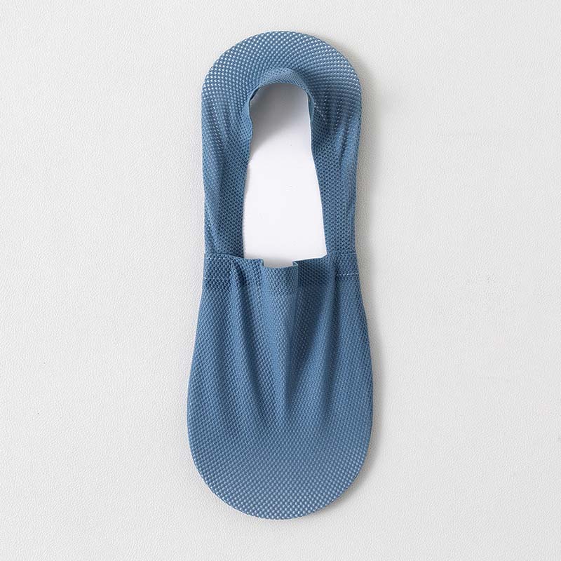 Classic Mesh No Show Socks(4 Pairs) - Blue - EU39-46(US6-12) - image 19