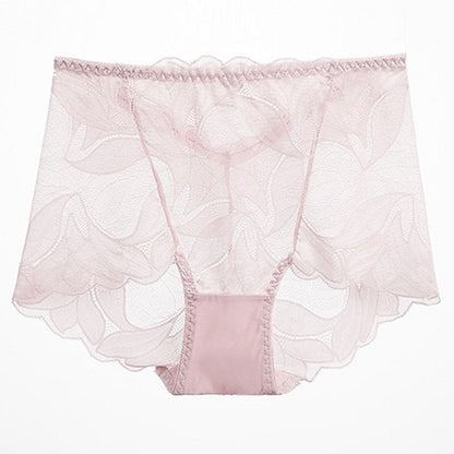Lace Breathable Panty(5 Packs) - Light Pink - 2XL - image 14