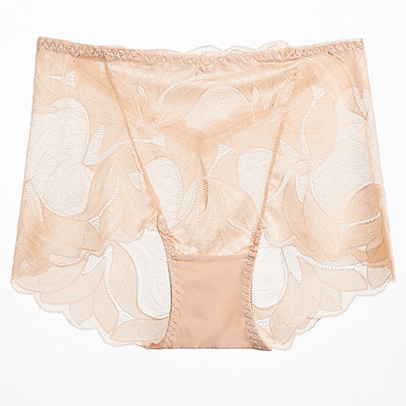 Lace Breathable Panty(5 Packs) - Nude - 2XL - image 13