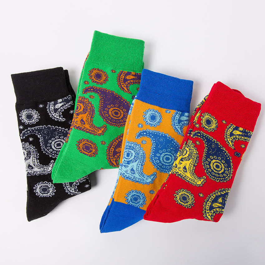 Creative Patterns Quarter Socks(4 Pairs) - image 7