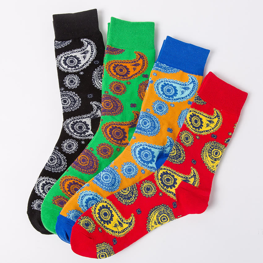 Plusock Creative Patterns Quarter Socks(4 Pairs) - image 6