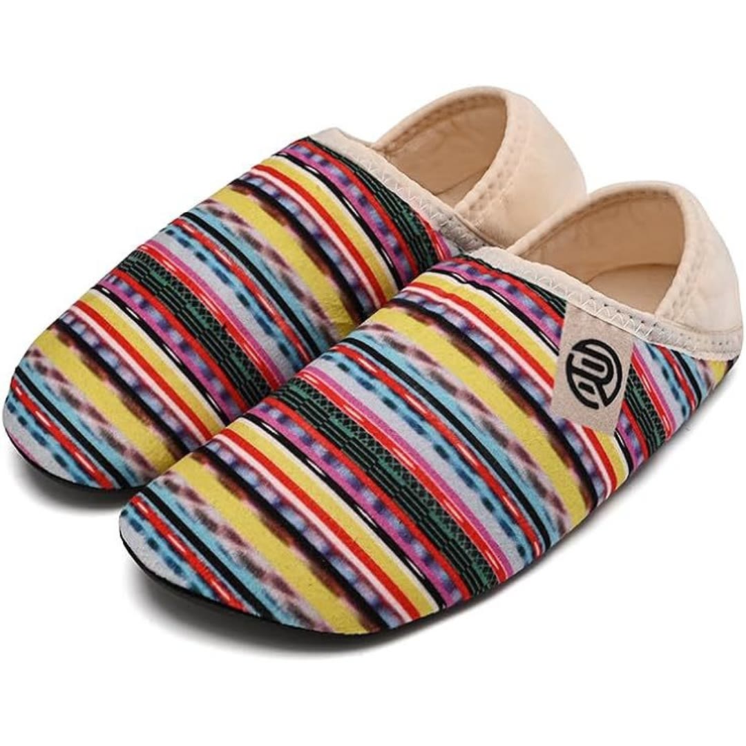 Plus Size Multicolor Home Slipper Socks - image 0