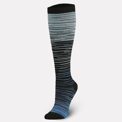 Color Thin Lines Compression Socks(6 Pairs) - image 13