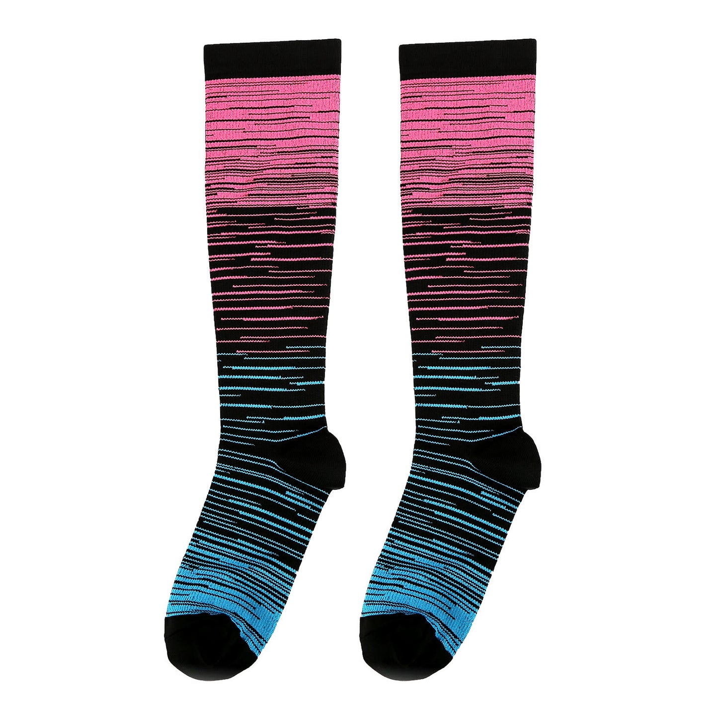 Color Thin Lines Compression Socks(6 Pairs) - image 14