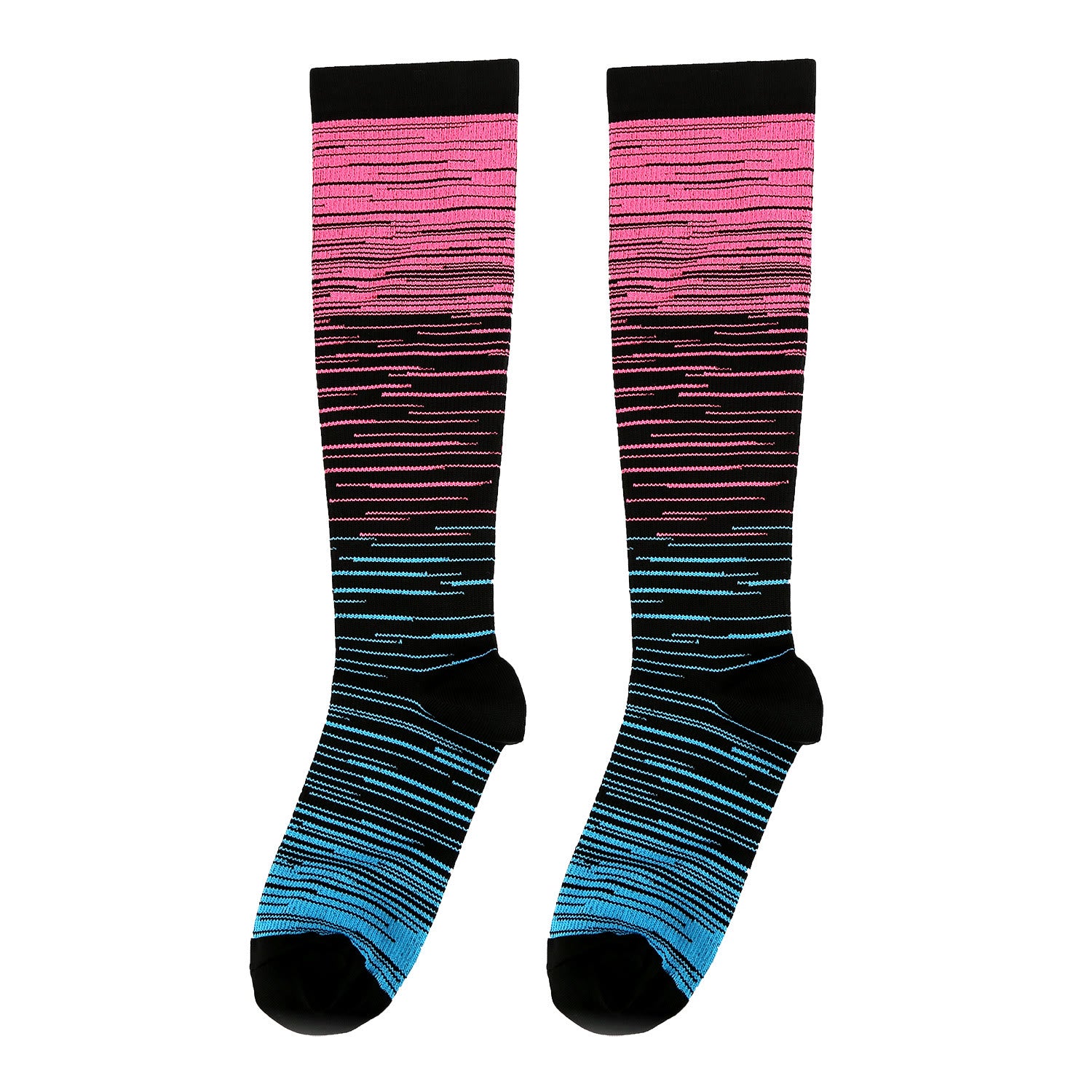 Color Thin Lines Compression Socks(6 Pairs) - image 14