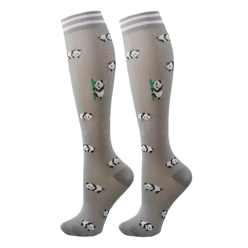 Colorful Animal Patterns Compression Socks(5 Pairs)