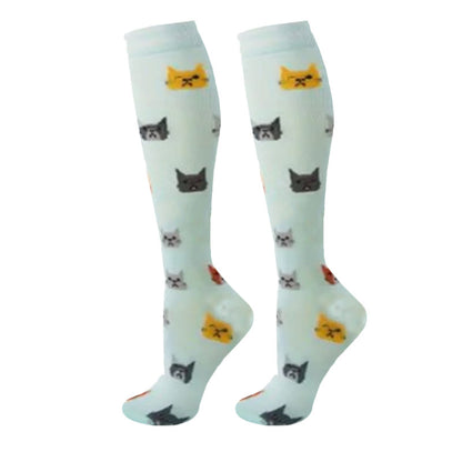 Fruit Coffee Patterns Compression Socks(6 Pairs) - image 1