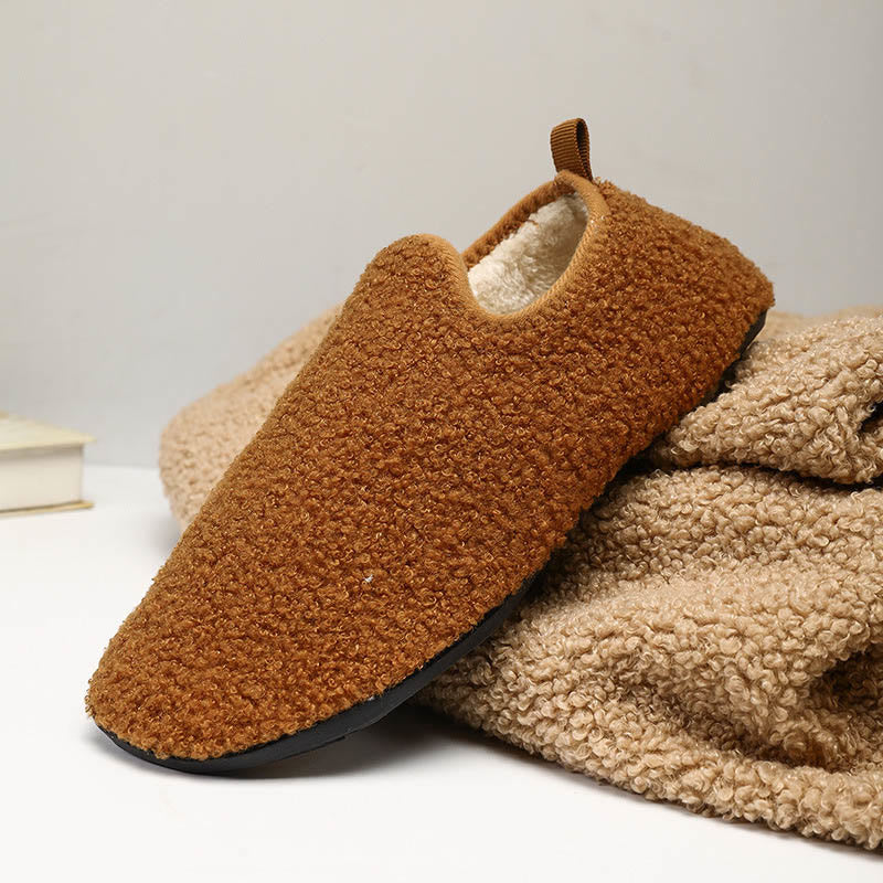 Plus Size Warm Slipper Socks - Brown - 3XL - image 21
