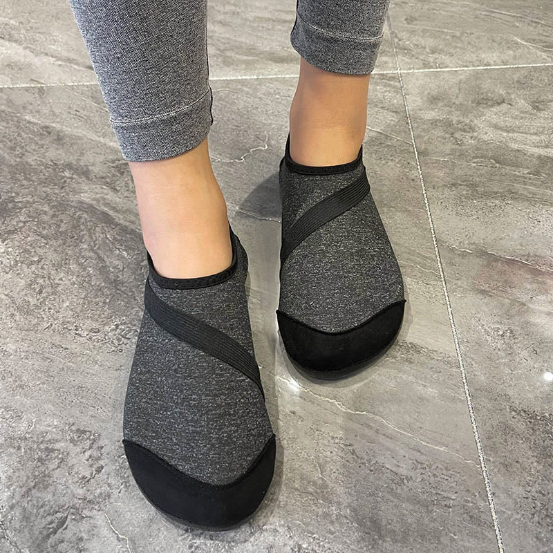 Plus Size Indoor Fitness Slipper Socks - Black - EU43-44(US9-10) - image 2
