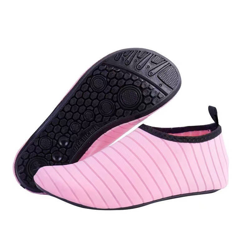 Plus Size Yoga Sport Slipper Socks(2 Pairs) - Pink - EU44-45(US10-11) - image 5
