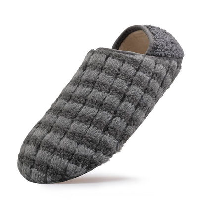 Plus Size Grid Home Slipper Socks - Grey - 4XL - image 9