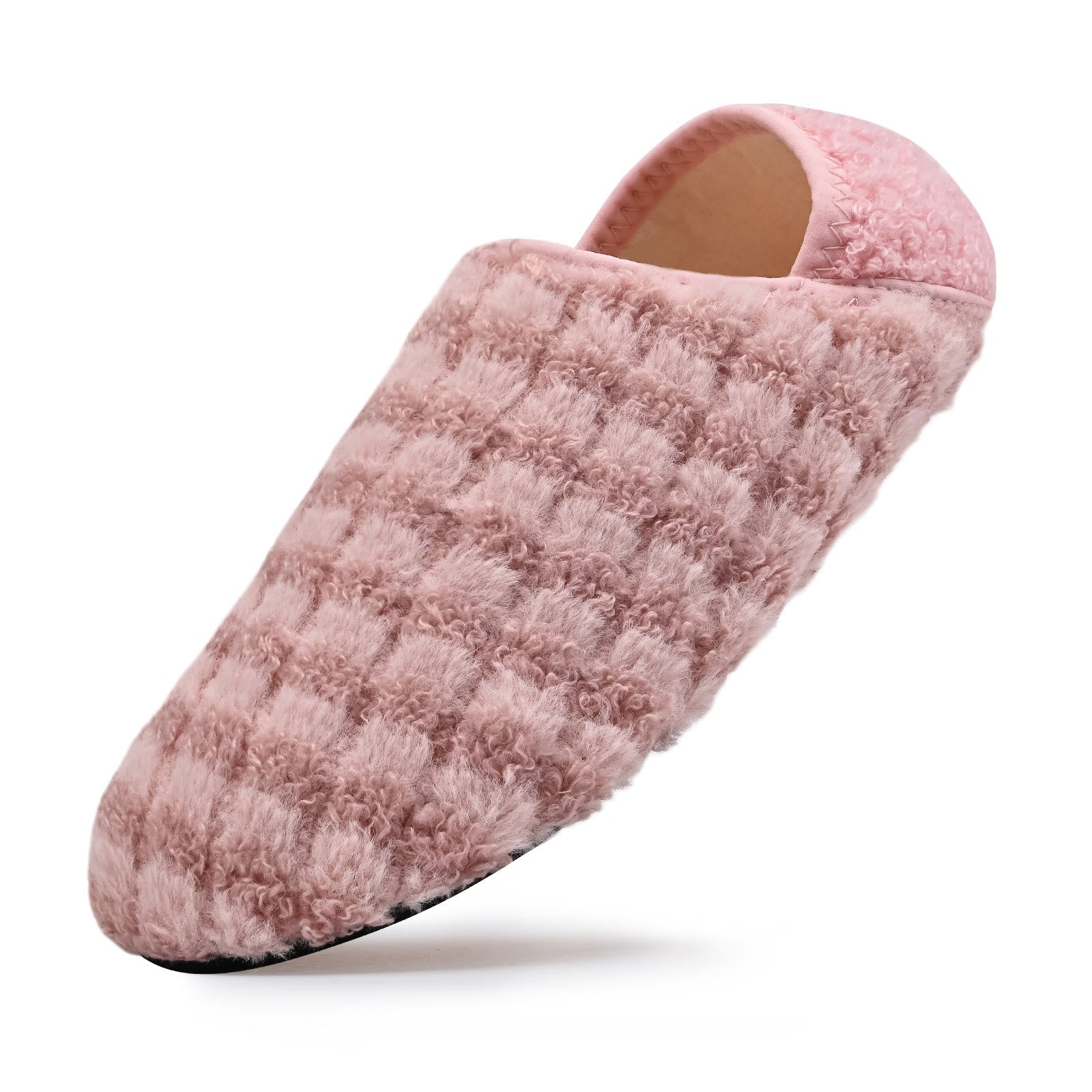 Plus Size Grid Home Slipper Socks - Pink - 4XL - image 2