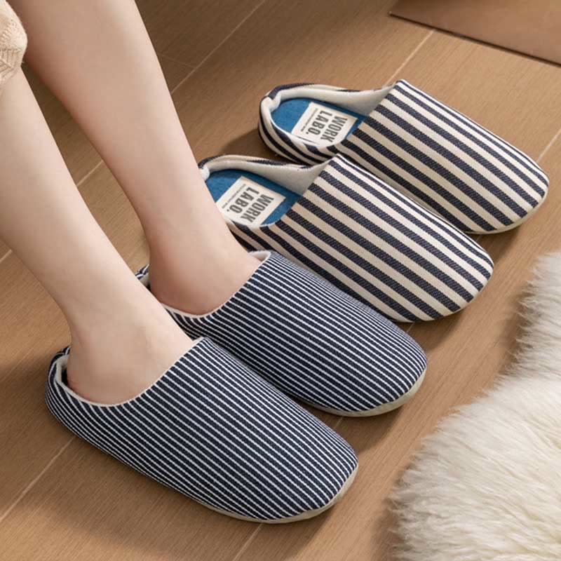 Plus Size Striped Home Slippers - image 11