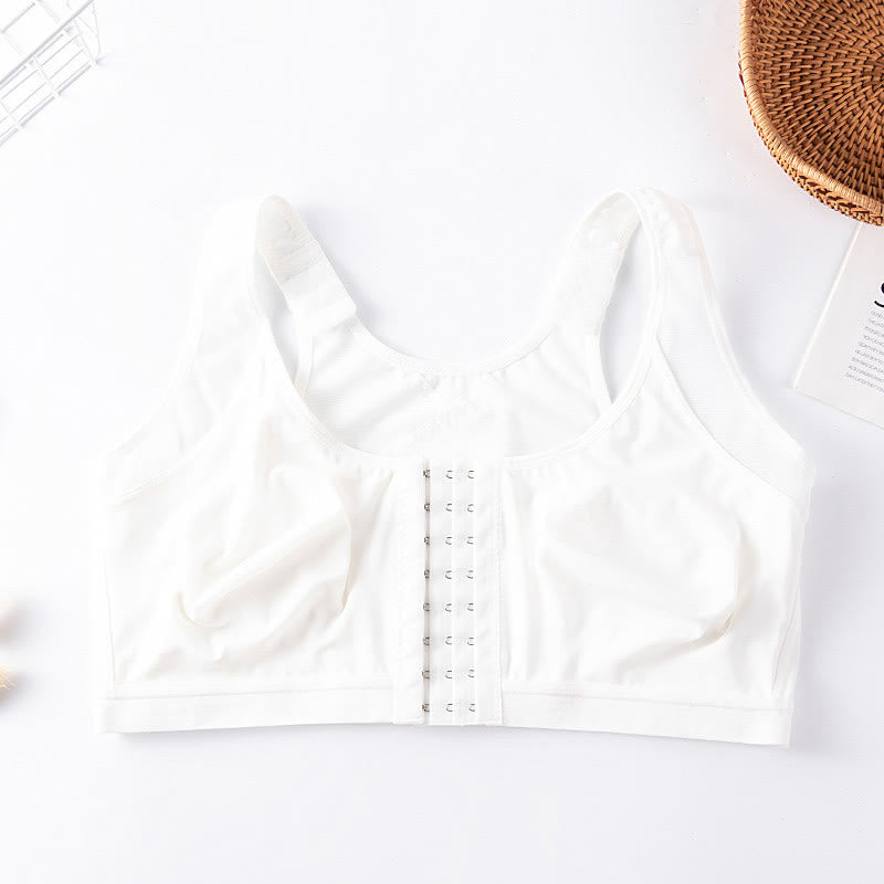 Front Closure Sports Bras - White - 5XL - image 13
