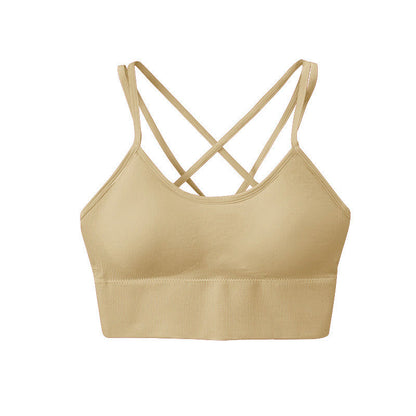 Cross Back Sports Bras - Nude - 3XL - image 6