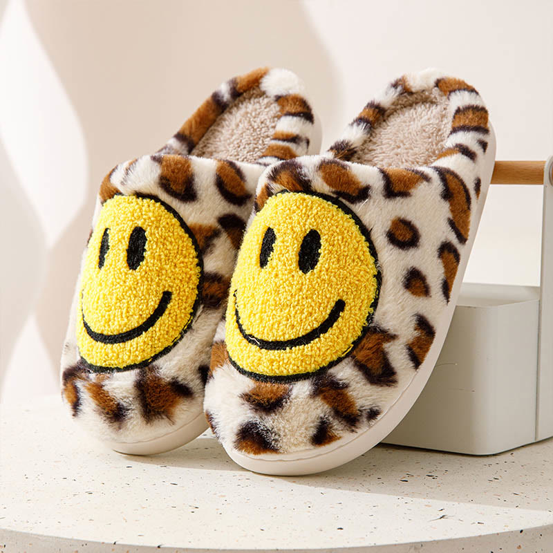 Plus Size Yellow Smiley Face Slippers - image 10