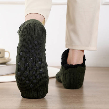 Plus Size Rectangular Grid Slipper Socks - image 5