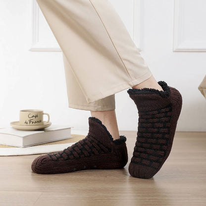 Plus Size Rectangular Grid Slipper Socks - image 8