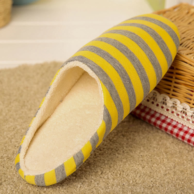Plus Size Colorblock Stripes Slippers - image 3